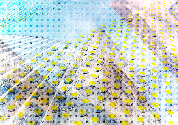 istock abstract urban background with nonskid tactile paving. multi exposed image. 2156133007