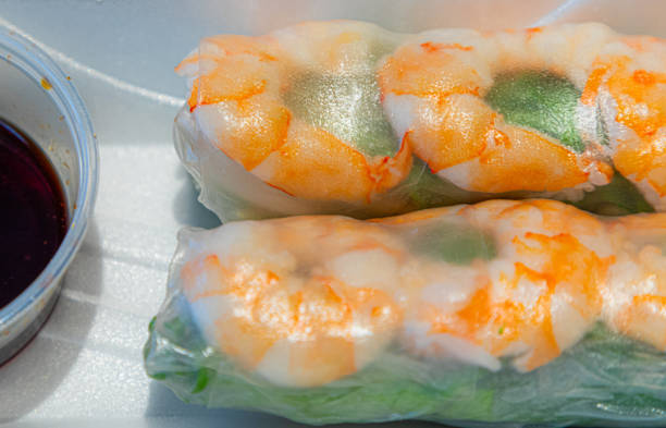 A variety of food items are displayed in an appetizing way.