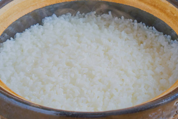 istock Freshly cooked rice cooked in a clay pot 2156143138