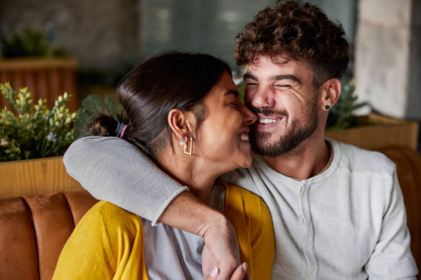 istock Happy couple embracing with great affection. 2156144456