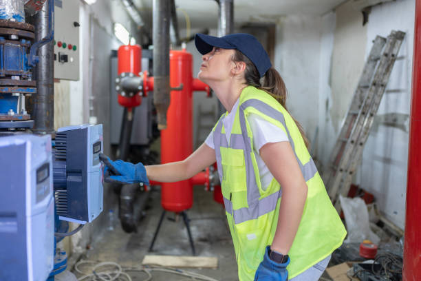 istock Control Of The Heating System In Basement 2156146724