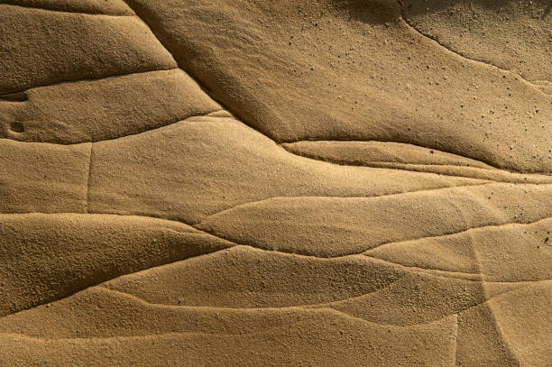 Linear texture of the cliff on the seashore - 1st degree protected area - Big bony nose