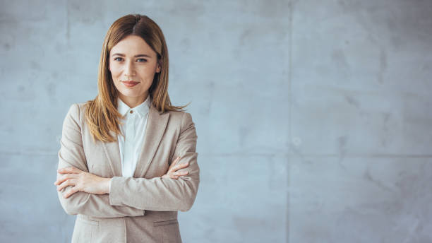 istock Confident Caucasian Businesswoman in Modern Office 2156153880