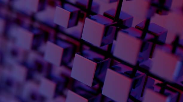 istock Vivid prismatic shapes morphing in 3D space, creating a visually enchanting and dynamic effect. 2156154383