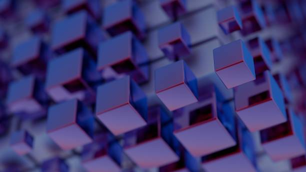 istock Vivid prismatic shapes morphing in 3D space, creating a visually enchanting and dynamic effect. 2156154398
