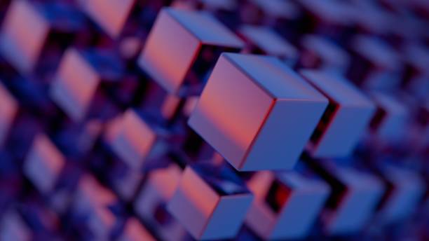 istock Vivid prismatic shapes morphing in 3D space, creating a visually enchanting and dynamic effect. 2156154404