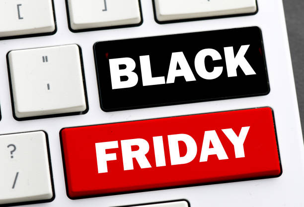 istock BLACK FRIDAY words on computer keys. November is promotion time in stores and online. 2156156318