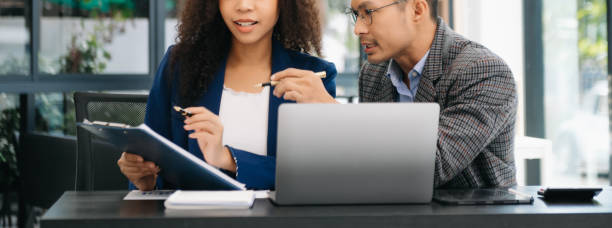 istock Those who work hard, win in the conference room new startup project 2156157007