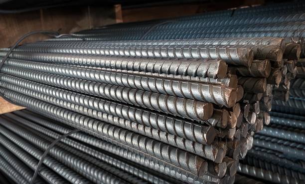 istock construction steel reinforcement bars at a construction site.Deformed steel or rebar background Deformed bars for reinforced concrete metal surfaces Closed with reinforcing steel and round steel bars. 2156160874