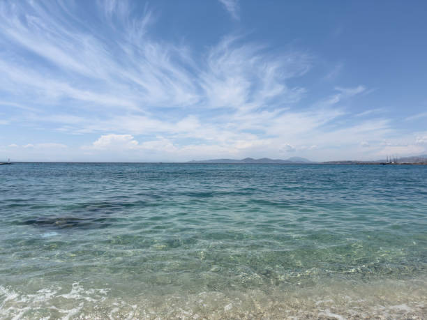 Adriatic Sea with Brac Island landscape Croatia.
