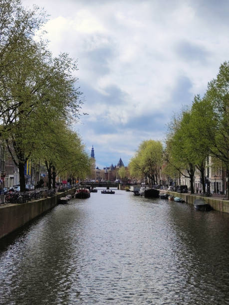 colorful houses in Amsterdam