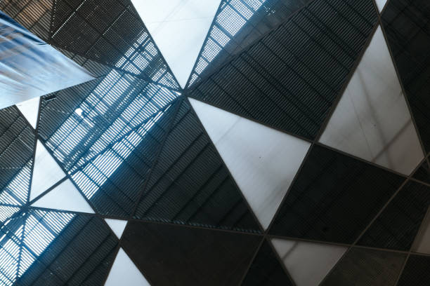 seen from under the ceiling of a building