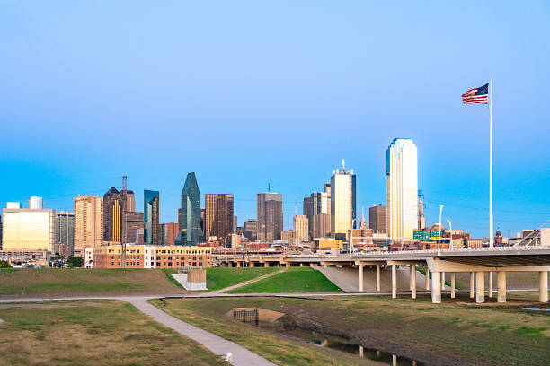 istock skyline of Dallas in sunset 2156170751