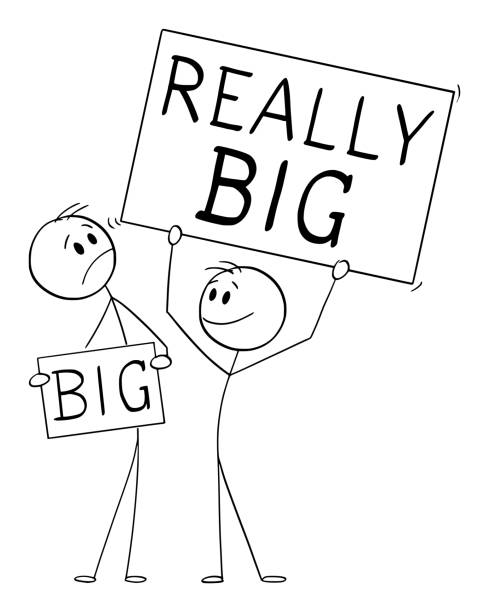 Getting Bigger Vector Bigger Clip Art Vector And Illustration 2068 Bigger Clipart Vector