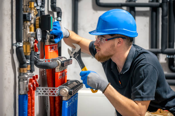 istock The technician checking the heating system in the boiler room. 2156183377