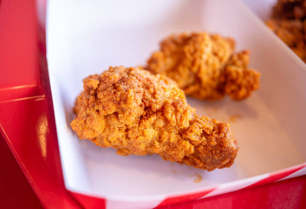 Street food in thailand, Fried chicken background