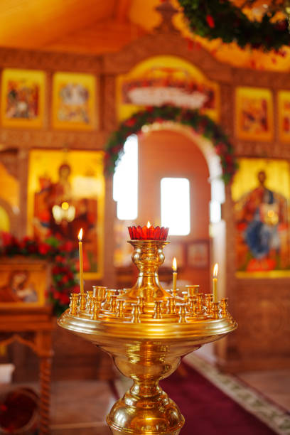 The interior of the Orthodox hurch, Vitebsk, Belarus, Eastern Europe