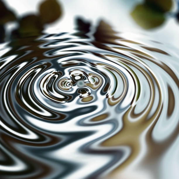 istock Waves, ripple and nature with water drop pattern with mockup for 3d, digital or texture. Environment, design and futuristic with liquid in background for abstract, sustainability and art deco graphic 2156199460