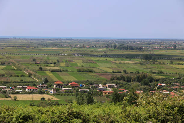 istock View over the landscape of Albania 2156202121