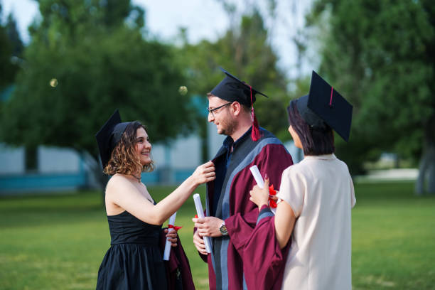istock Group of college students  graduation day. 2156209429