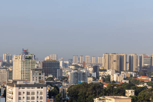 istock Aerial View of Modern City Skyline 2156209931