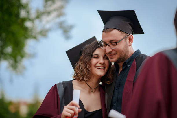 istock Group of college students  graduation day. 2156213054