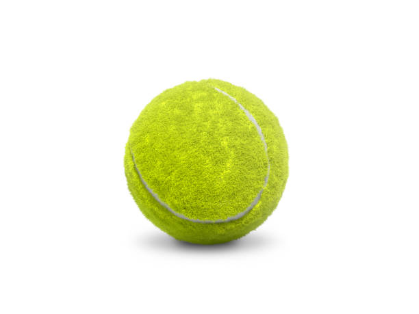 istock Single tennis ball, transparent background 2156215523