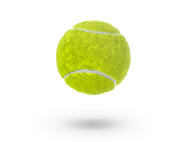 istock Single tennis ball, transparent background 2156215619