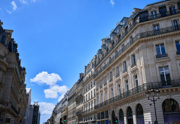istock Blue sky and Parisian cityscapes. 2156227227