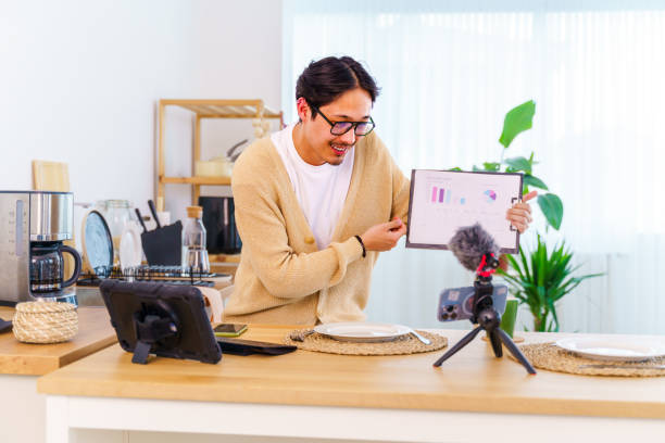 istock Remote Work in the Heart of Home: Kitchen Office Presentation 2156228149