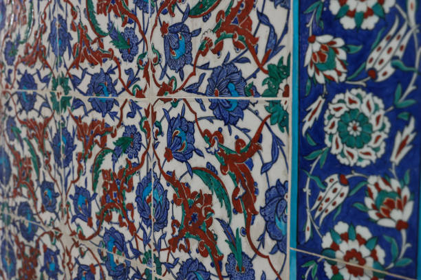 istock The Turkish ceramic tiles with copy space in Eyup Sultan 2156233604