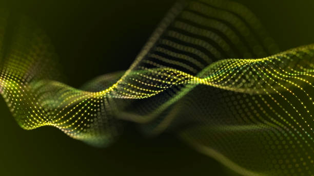 istock Digital landscape with dots and lines. Cyberspace grid. Background concept for your design. 3d 2156234331