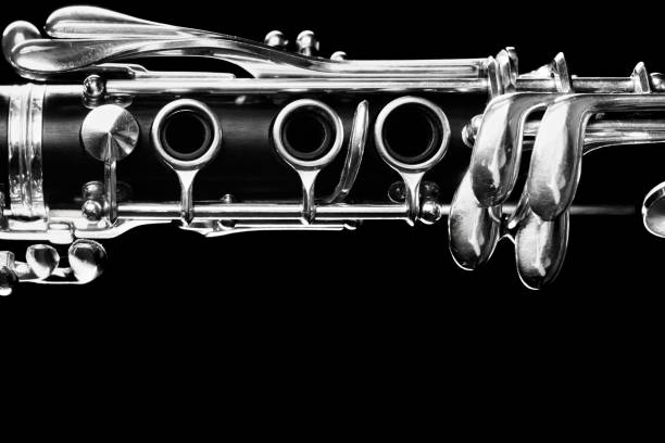 Details of musicians playing clarinet, in orchestra