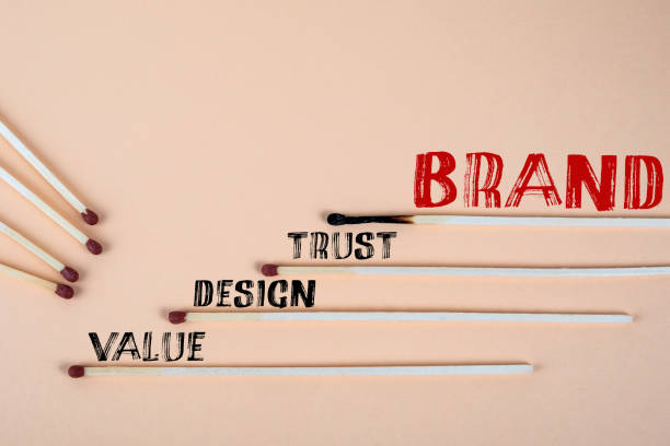 istock BRAND TRUST DESIGN VALUE Concept. Matches on a light background 2156242455