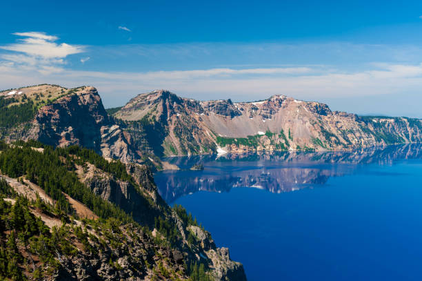 istock Phantom ship and Reflections in Crater lake 2156243808
