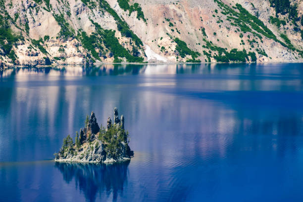istock close view of Phantom ship or Wizard island 2156243820