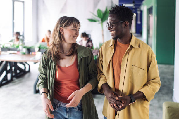 istock Young business colleagues talking 2156255515