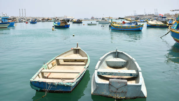 some old boats in the mediterranean