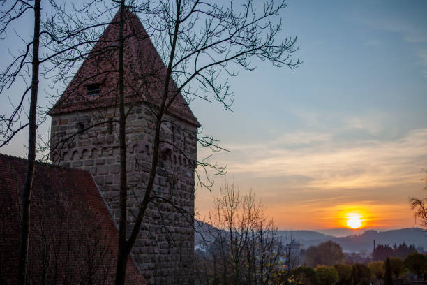 istock Medieval Buildings at Maulbronn Monastery at dusk 2156262587