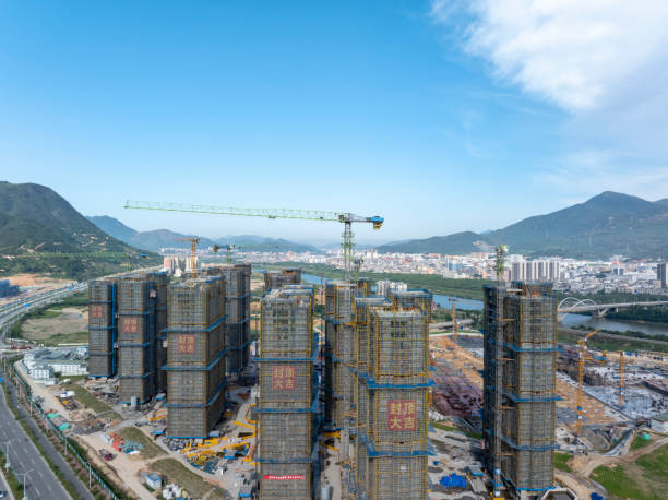 istock Aerial photography of construction site 2156272851
