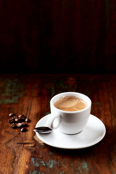istock Cup of coffee on wooden background. Close up. Copy space. 2156281403