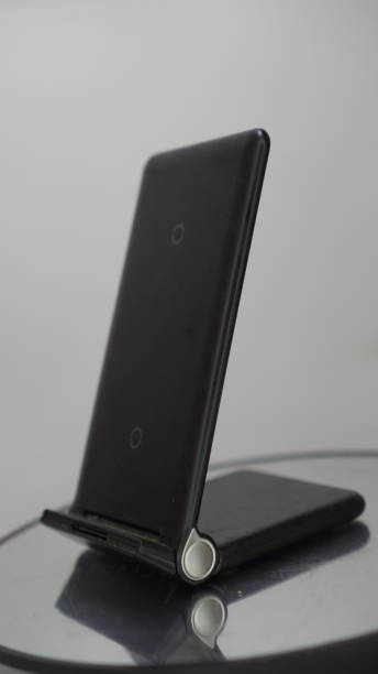 istock wireless charger device has a black charger 2156283803