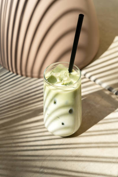 istock Iced Matcha Latte in Glass. Perfect Summer Refreshment 2156287473