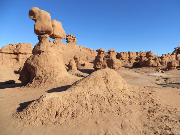 istock Unique Eroded Sandstone Rock Formations at Goblin Valley State Park, Utah, USA 2156289844