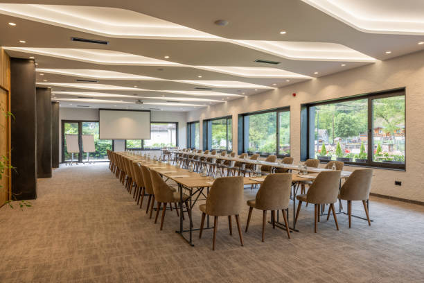 istock Interior of a hotel conference room 2156290393