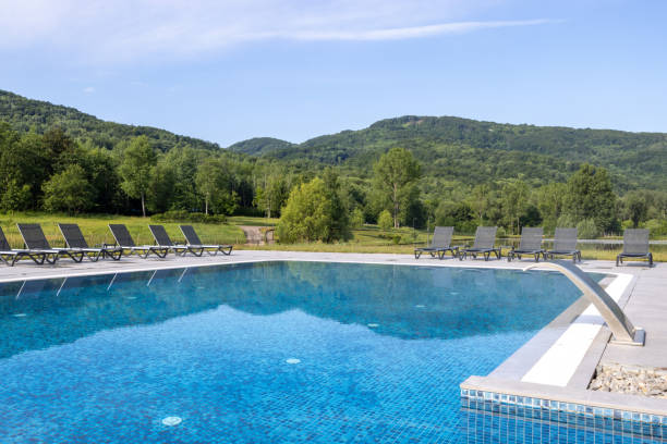 istock Outdoor hotel swimming pool in the summer 2156290580