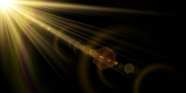 istock The background is a beam of light or sunbeam vector. It features an abstract golden light that sparkles and flashes like a spotlight 2156291325