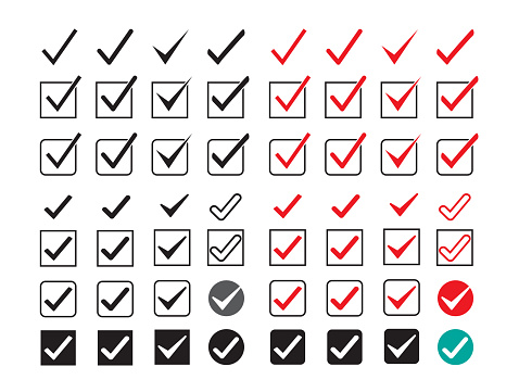 Various Check Marks Stock Illustration - Download Image Now ...