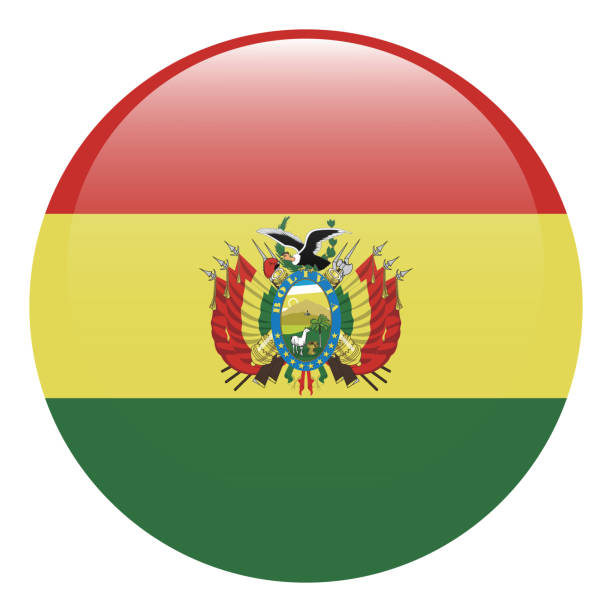 istock Flag of Bolivia. Bolivia circle flag. 2156294763