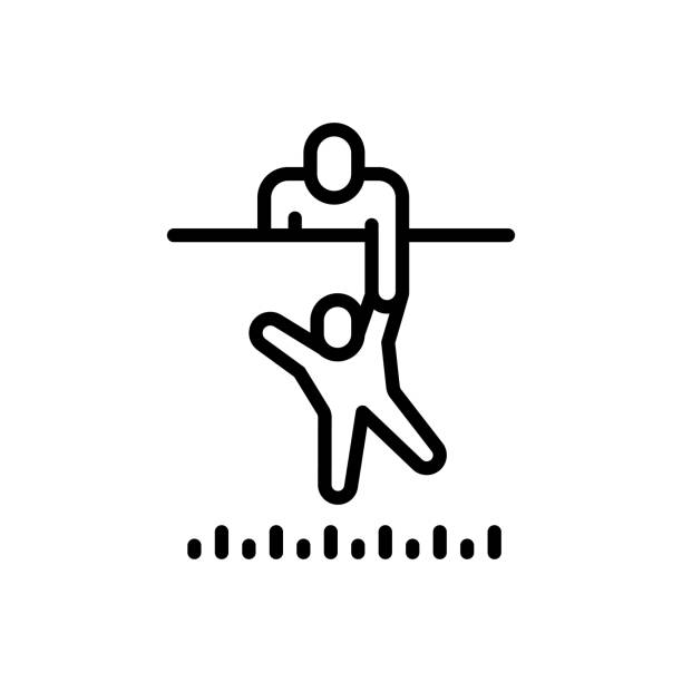Help helping Icon for help, helping, pull me, rescue, holding hand, subsidiary, people, save, support, protect, succor succor stock illustrations